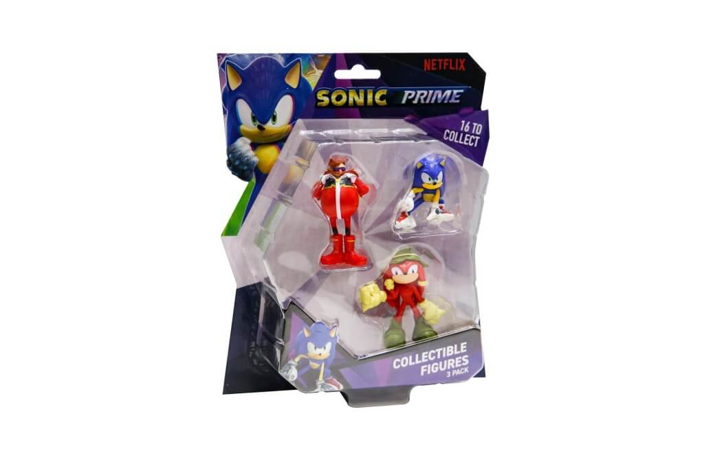 SONIC 6.5 cm figures 3pk blister