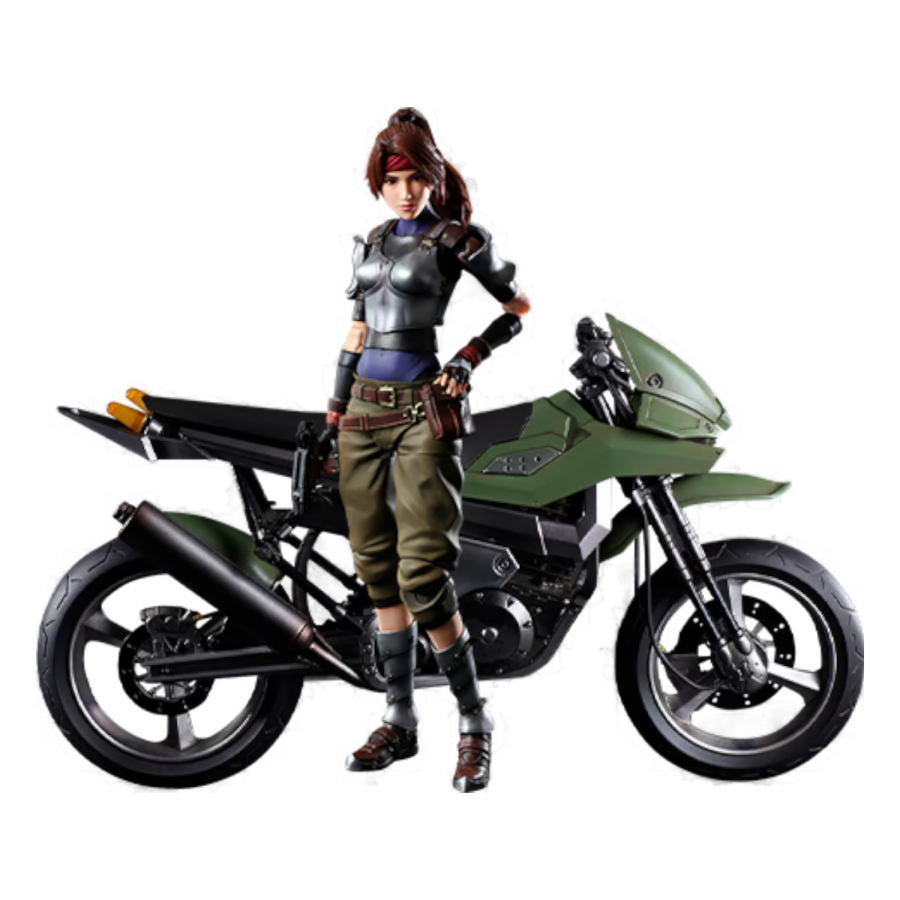 Final Fantasy VII - Jessie & Motorcycle Play Arts Action Figure