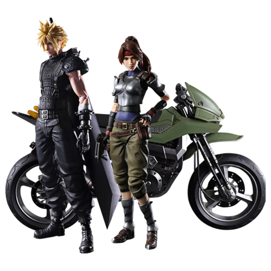 Final Fantasy VII - Jessie, Cloud & Motorcycle Play Arts Action Figure