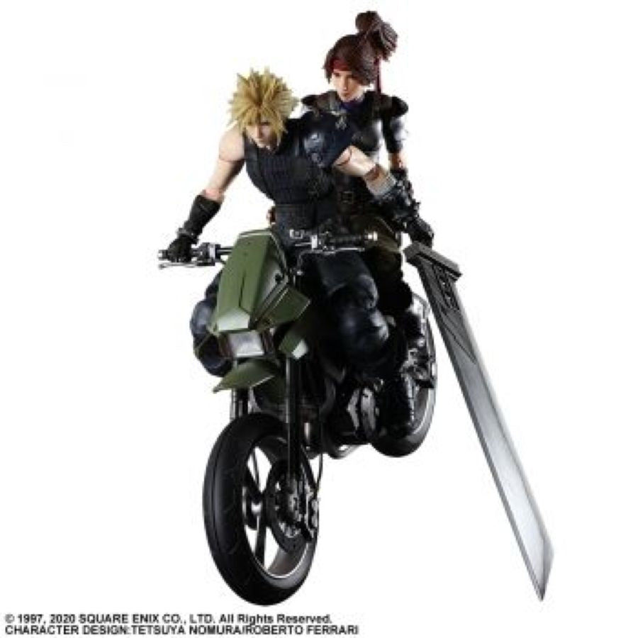 Final Fantasy VII - Jessie, Cloud & Motorcycle Play Arts Action Figure