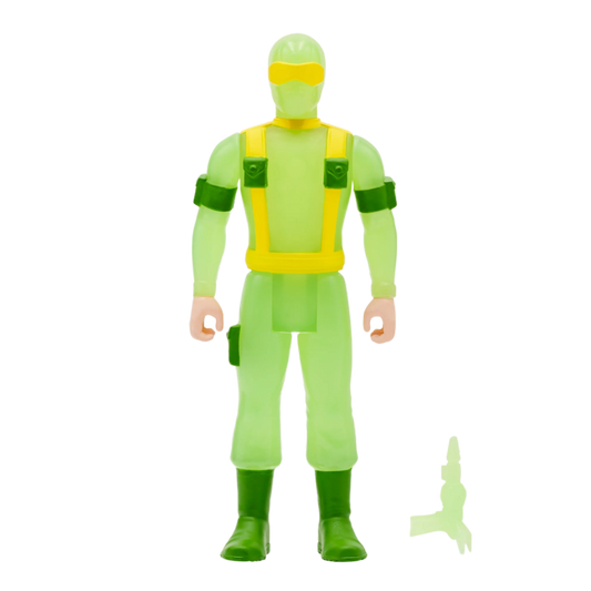G.I. Joe - Snake Eyes Glow Patrol Glow-in-the-Dark ReAction 3.75" Action Figure