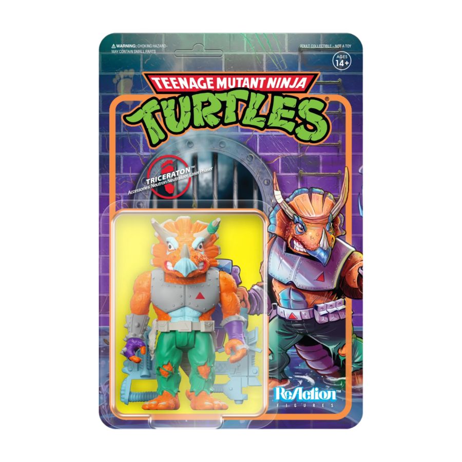 Teenage Mutant Ninja Turtles (TV'87) - Triceratron ReAction 3.75" Action Figure