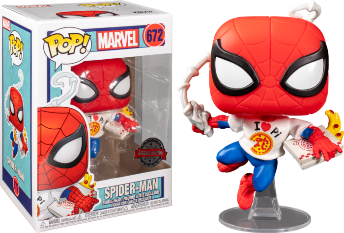 Marvel Comics - Spider-Man with Pi Shirt US Exclusive Pop! Vinyl #672