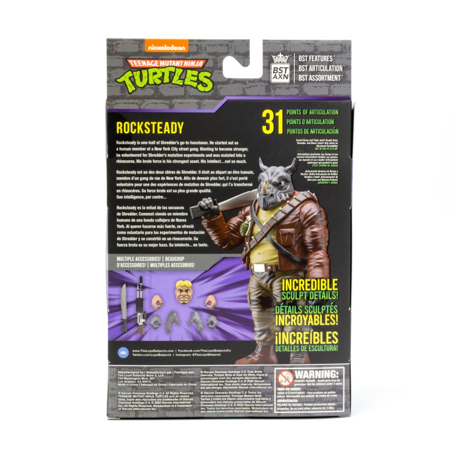 Teenage Mutant Ninja Turtles (comics) - Rocksteady Street Thug 5" BST AXN Figure