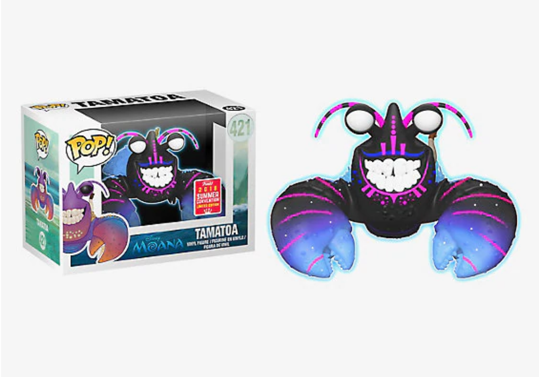 Moana- Tamatoa Glow in the Dark 2018 SDCC Exclusive Pop! Vinyl #421