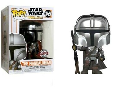 Star Wars: Mandalorian - The Mandalorian (Chrome) Pop! Vinyl #345