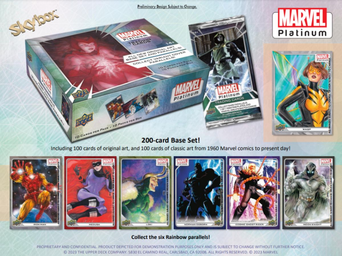 Marvel - Platinum Hobby Trading Cards (Display of 10)