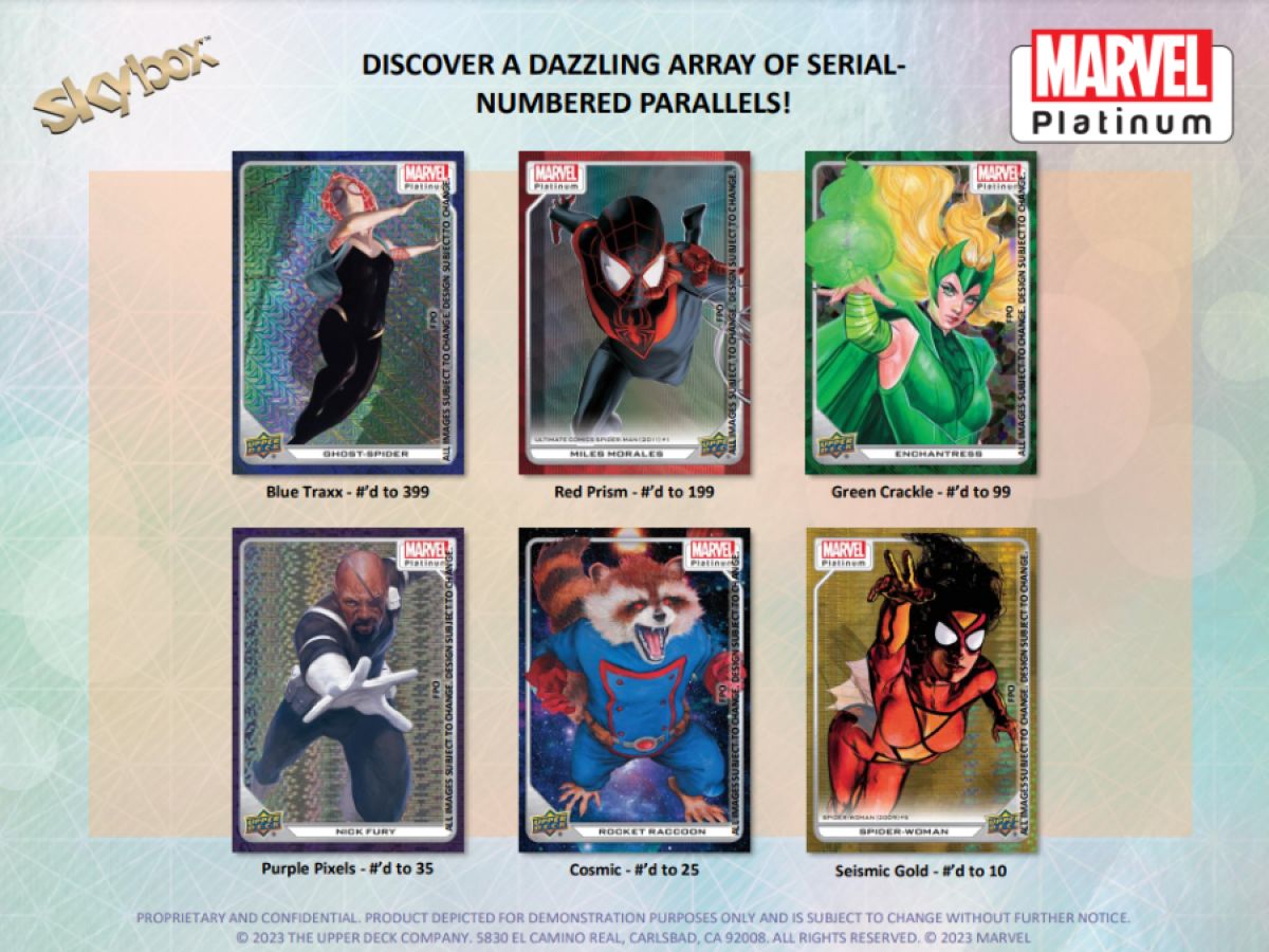 Marvel - Platinum Hobby Trading Cards (Display of 10)