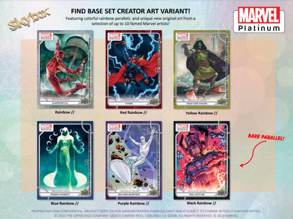 Marvel - Platinum Hobby Trading Cards (Display of 10)