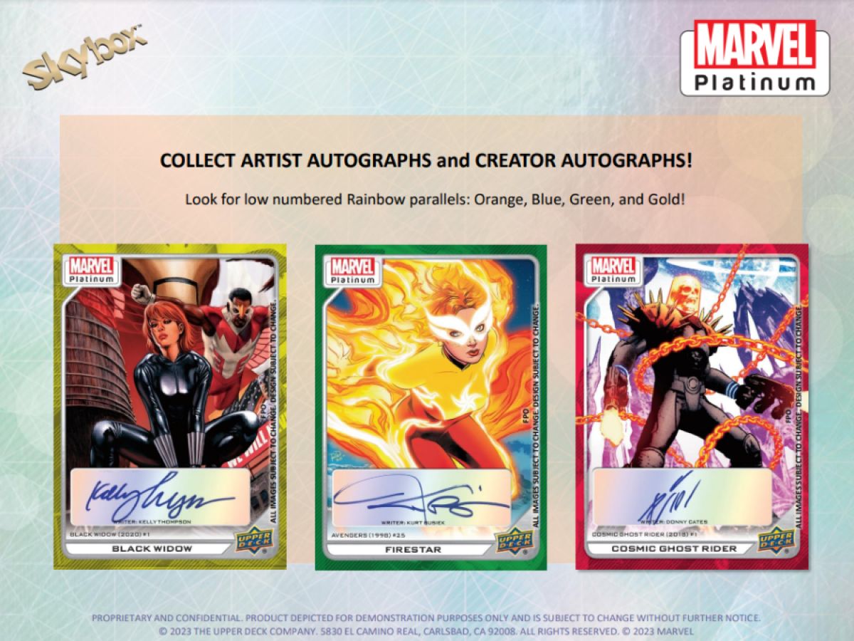 Marvel - Platinum Hobby Trading Cards (Display of 10)
