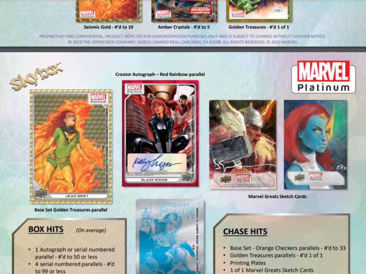 Marvel - Platinum Hobby Trading Cards (Display of 10)