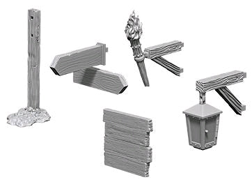 Wizkids - Deep Cuts Unpainted Miniatures: Signs & lights - Ozzie Collectables