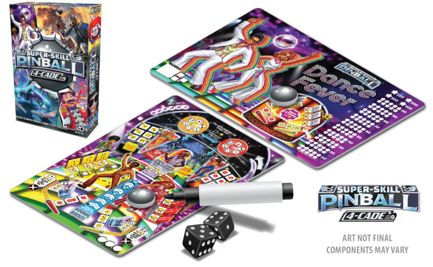 WizKids - Super-Skill Pinball 4-cade Board Game
