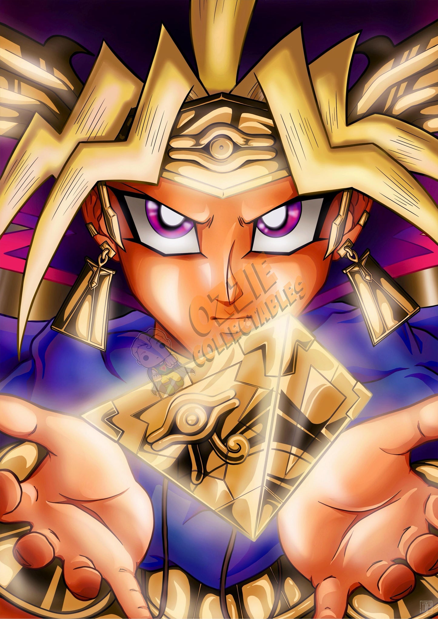 Yu-Gi-Oh! - Atem - Darren Tee Pei Art Print Poster
