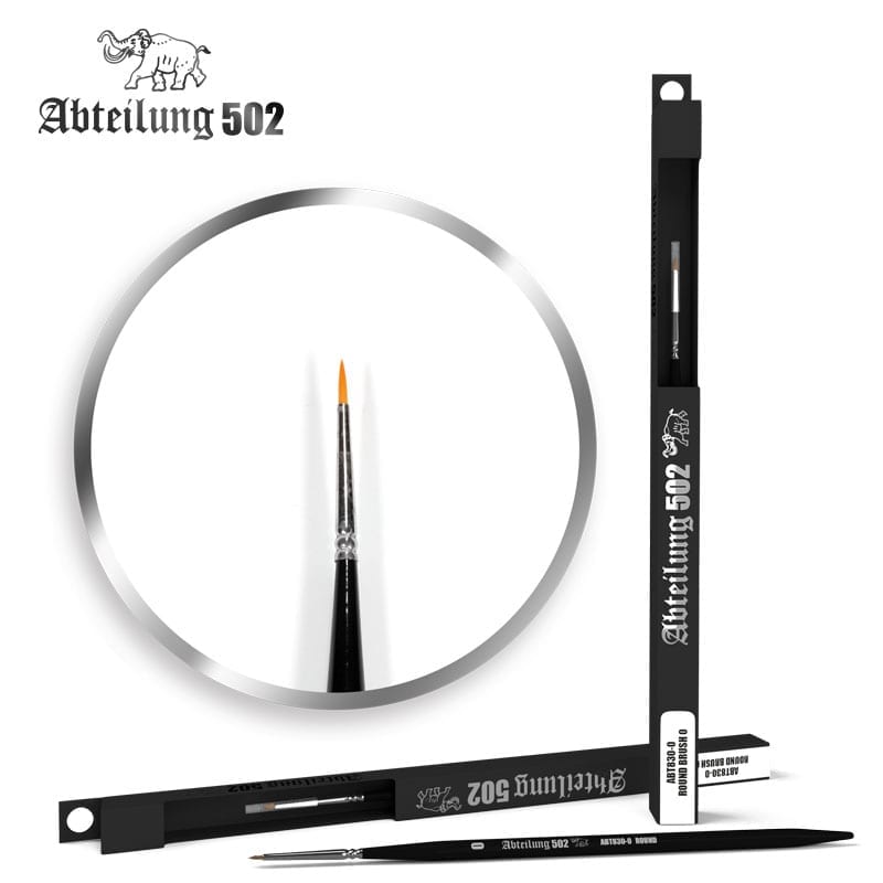 AK Interactive Abteilung 502 Deluxe Brushes - Round Brush 0