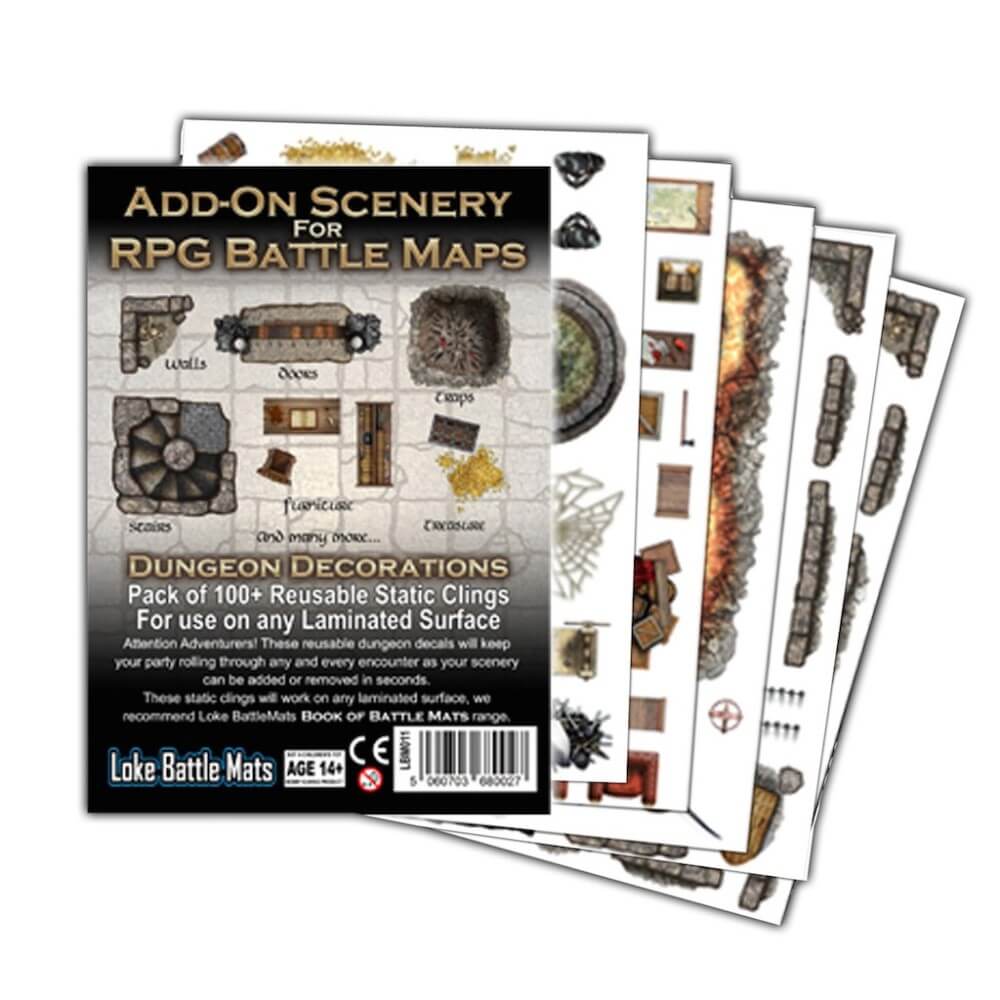 Add-on Scenery for RPG Battle Mats Dungeon Decorations - Ozzie Collectables
