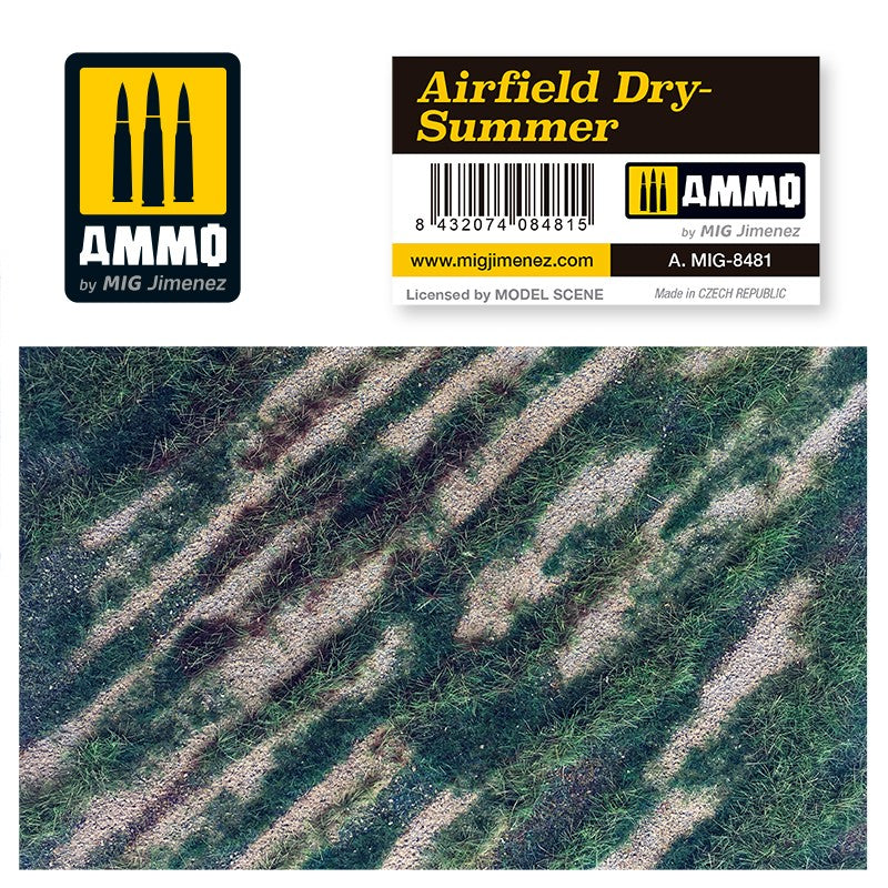 Ammo by MIG Dioramas - Scenic Mats - Airfield Dry-Summer