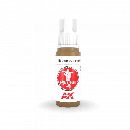 AK Interactive 3Gen Figures Acrylics - Desert Uniform Base 17ml