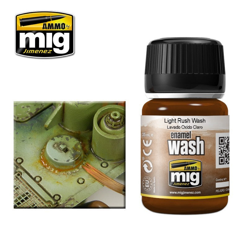Ammo by MIG Enamel Washes Light Rust Wash 35ml