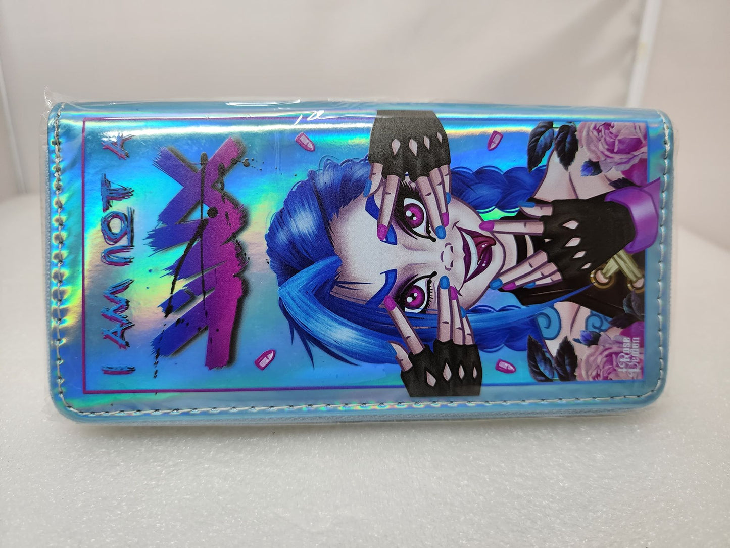 League of Legends - Jinx & Vi - Rose Demon Holographic Purse