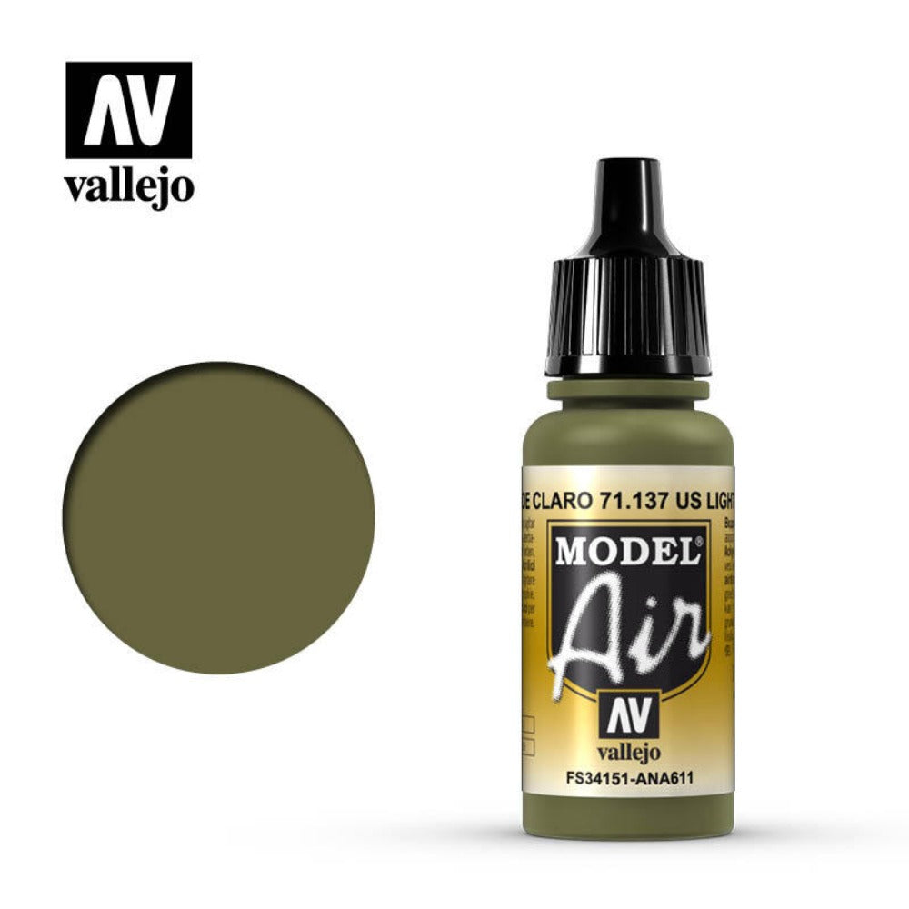 Vallejo Model Air US Light Green 17 ml