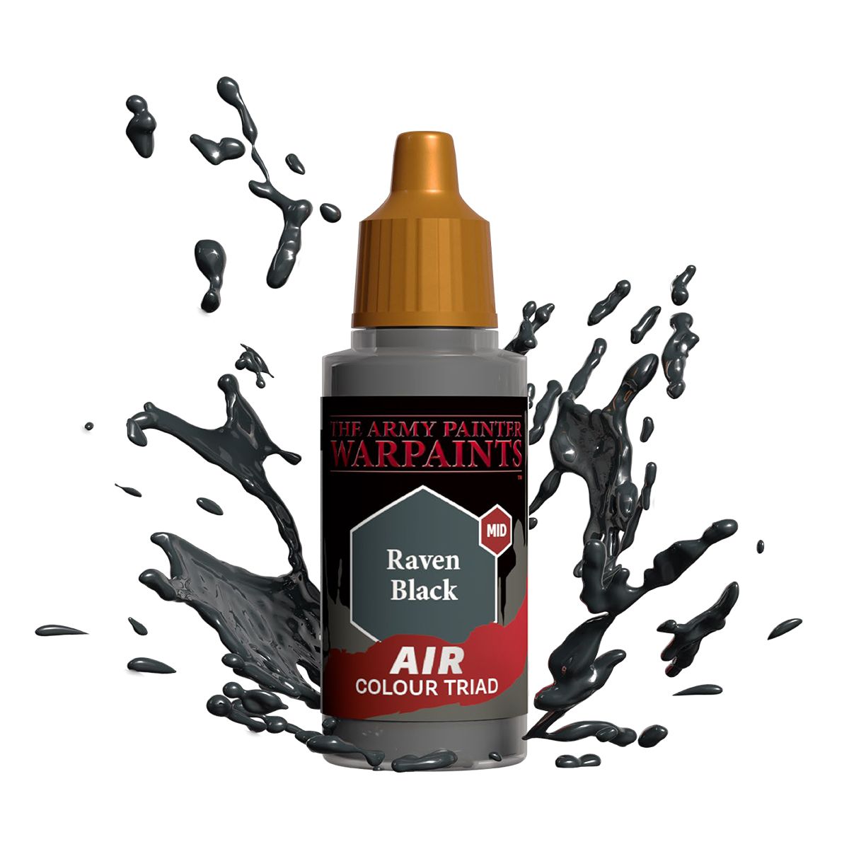 Army Painter Warpaints - Air Raven Black Acrylic Paint 18ml