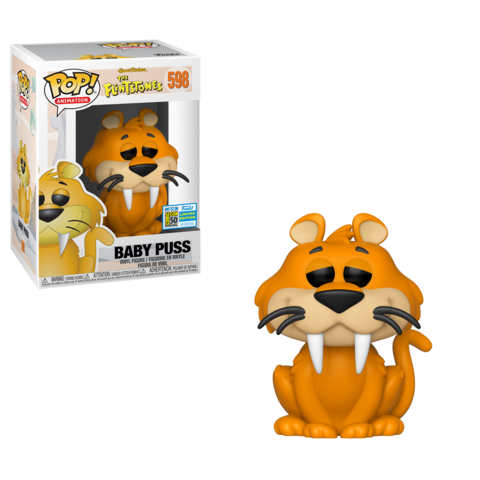 Hanna Barbera The Flintstones - Baby Puss 2019 San Diego Comic Convention Funko Stickered Exclusive Pop! Vinyl - Ozzie Collectables