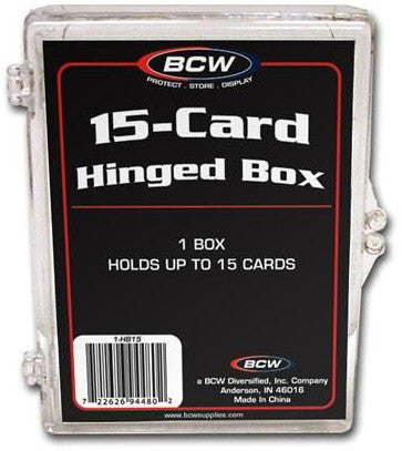 BCW Hinged Box 15 Count