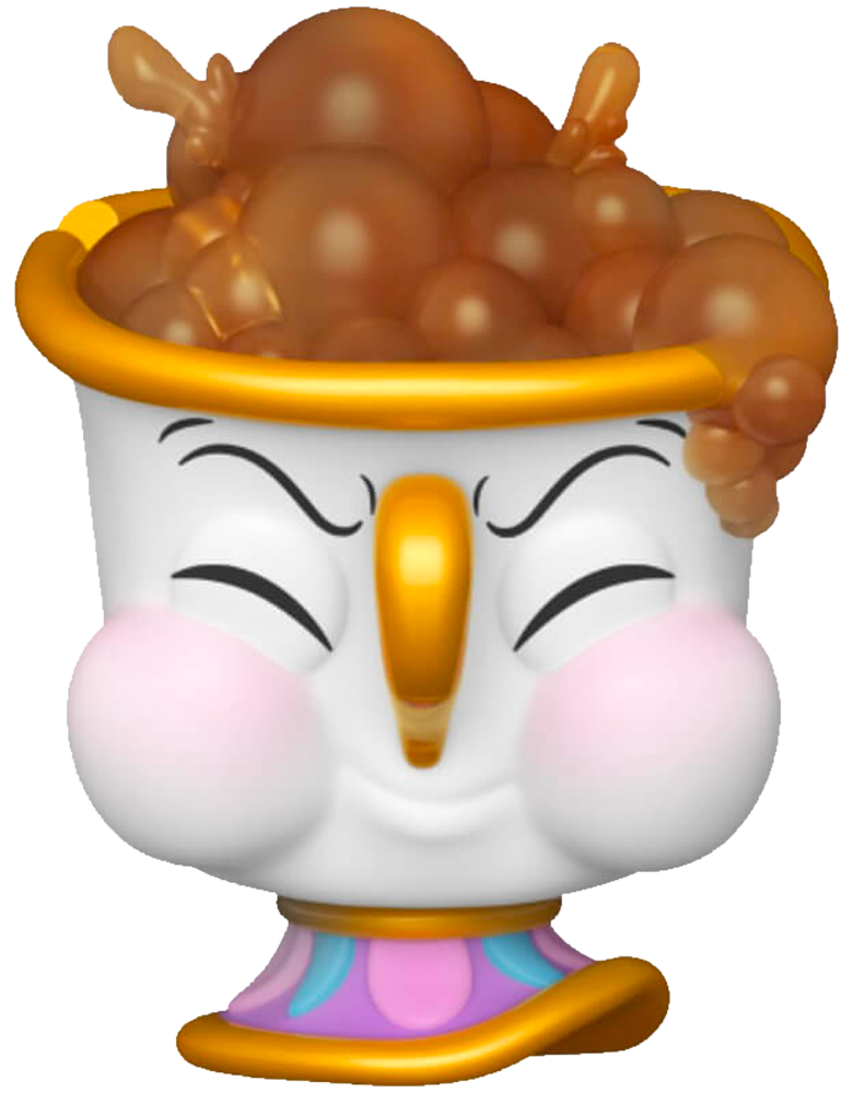 Beauty & the Beast - Chip with Bubbles US Exclusive Pop! Vinyl - Ozzie Collectables