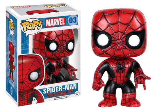 Marvel -Spider-Man (Red & Black) Pop! Vinyl #03