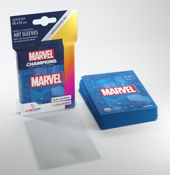 Gamegenic Official Marvel Champions Art Sleeves Blue