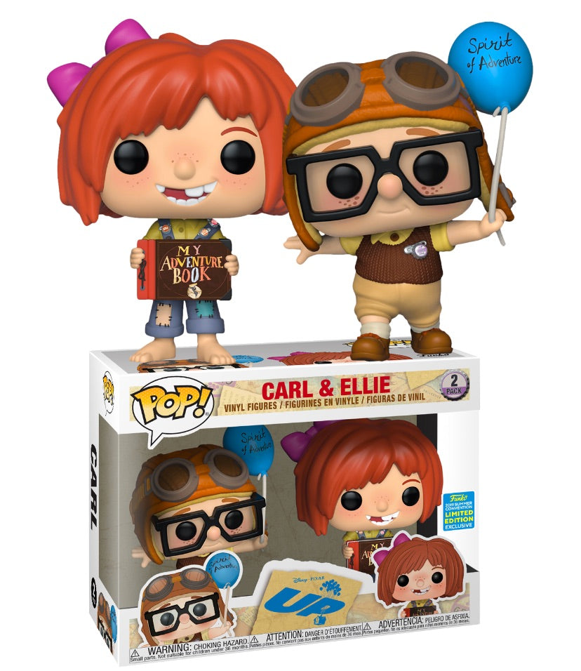 Up Carl Ellie 2019 Summer Convention Pop! Vinyl 2-Pack Pop