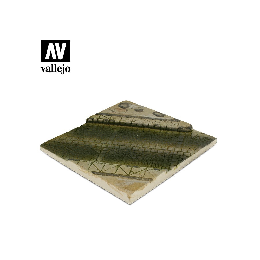 Vallejo SC001 Scenics 14x14 Paved Street Section Diorama Base - Ozzie Collectables