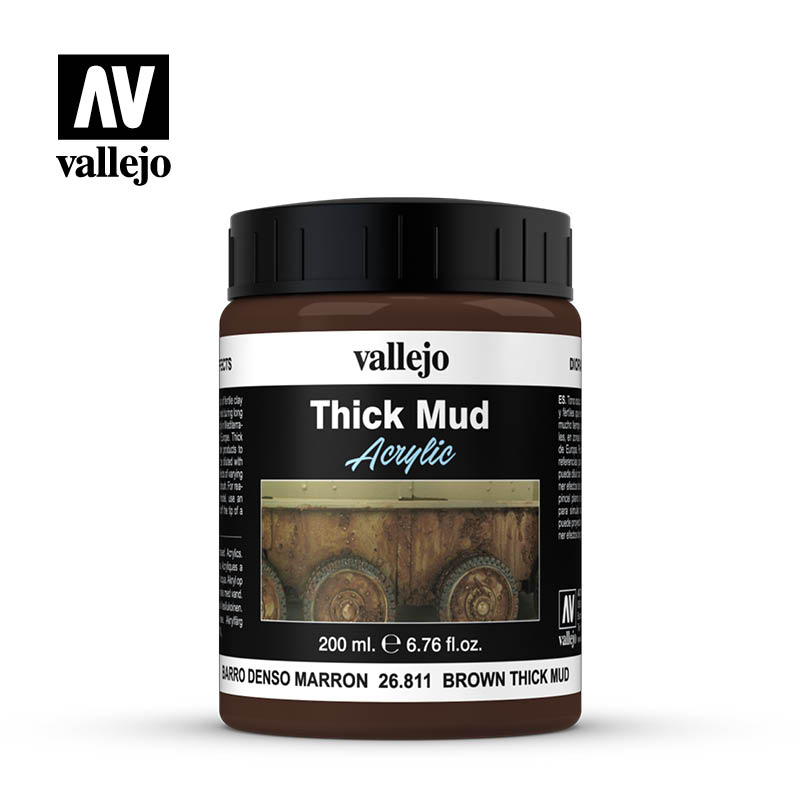 Vallejo Diorama Effects Brown Thick Mud 200ml