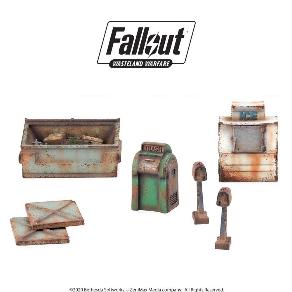 Fallout Wasteland Warfare Boston Street Scatter - Ozzie Collectables