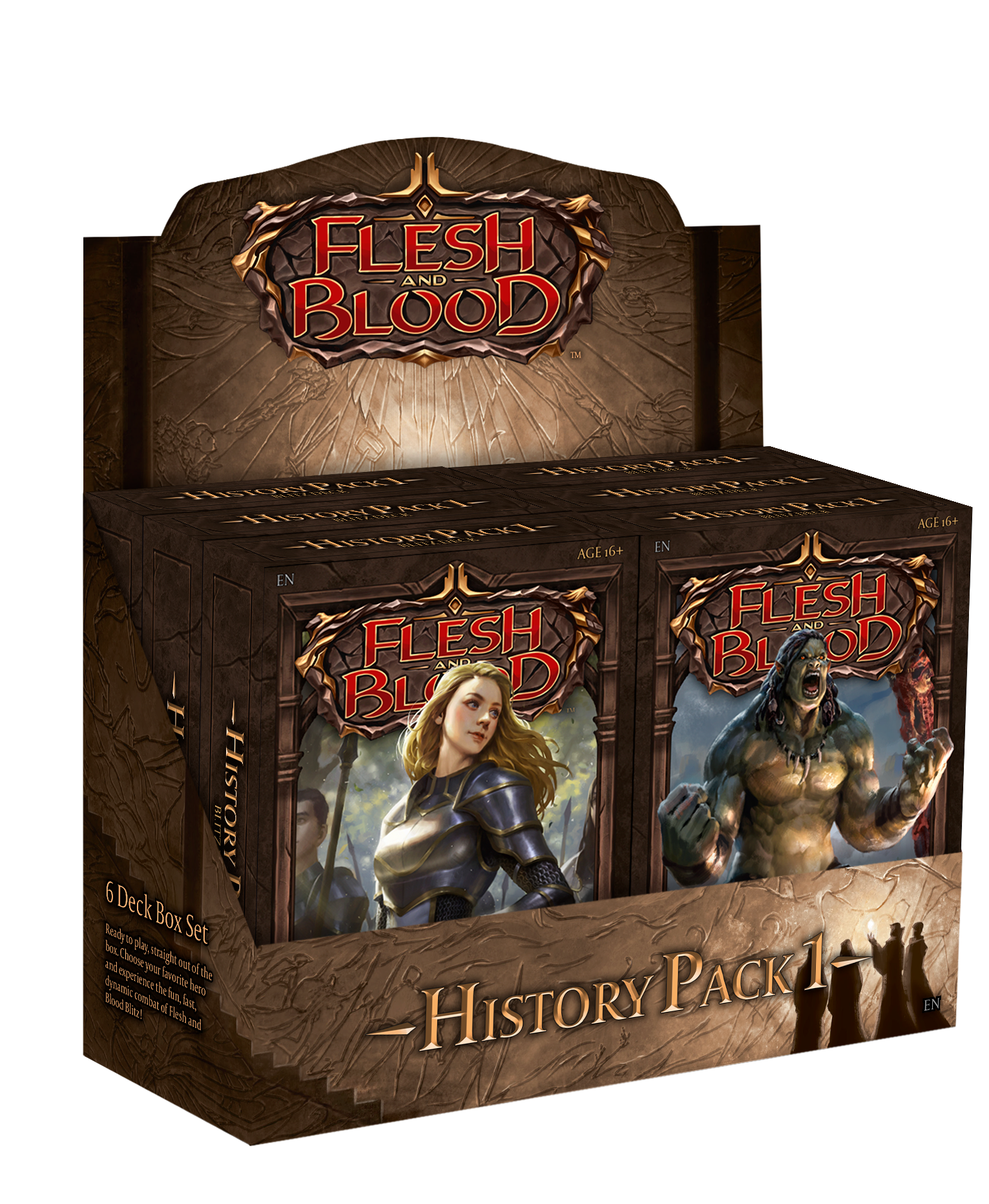 Flesh and Blood History Pack 1 Blitz Decks Display (6)