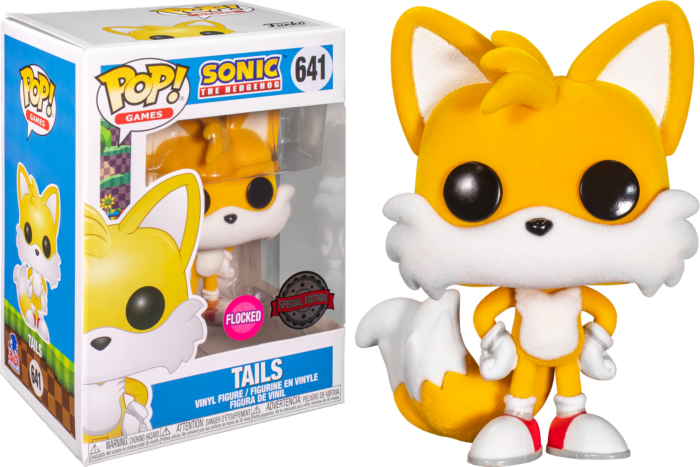 Sonic the Hedgehog - Tails Flocked US Exclusive Pop! Vinyl #641