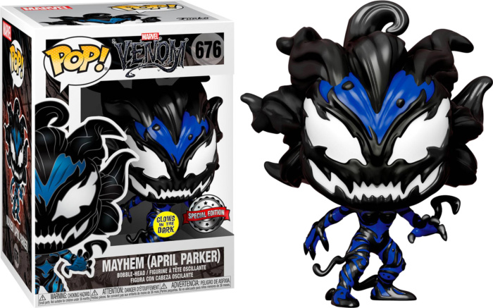 Venom (comics) - Mayhem (April Parker) Glow US Exclusive Pop! Vinyl
