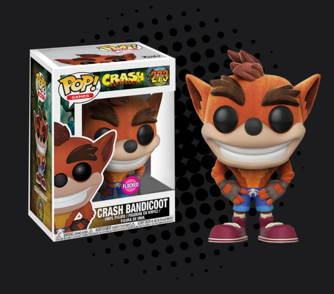 Crash Bandicoot Flocked - Crash Bandicoot Games Pop Vinyl #273 - Ozzie Collectables