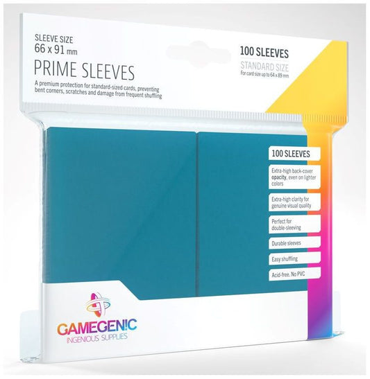 Gamegenic Prime Card Sleeves Blue (66mm x 91mm) (100 Sleeves Per Pack)