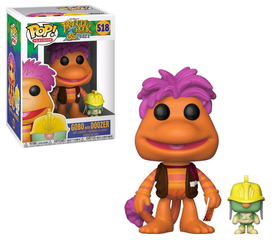 Gobo With Doozer - Fraggle Rock 35 Years Television Pop! Vinyl #518 - Ozzie Collectables