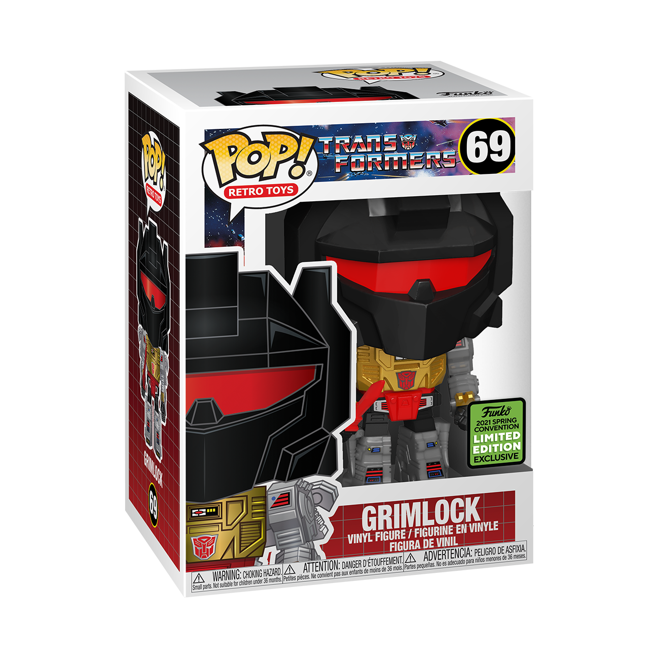 Transformers (TV) - Grimlock Metallic 2021 ECCC US Exclusive Pop! Vinyl #69