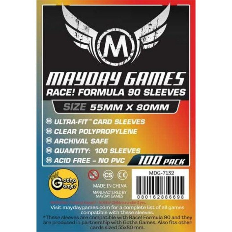 Mayday - Race! Formula 90 Card Sleeves (Pack of 100) - 55 X 80 MM