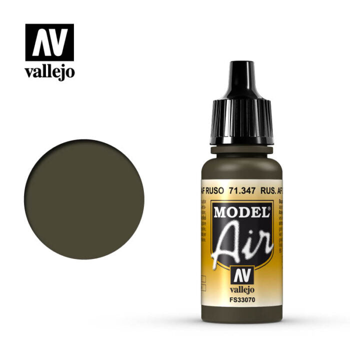 Vallejo Model Air Russian AF Dark Green 17ml Acrylic Paint