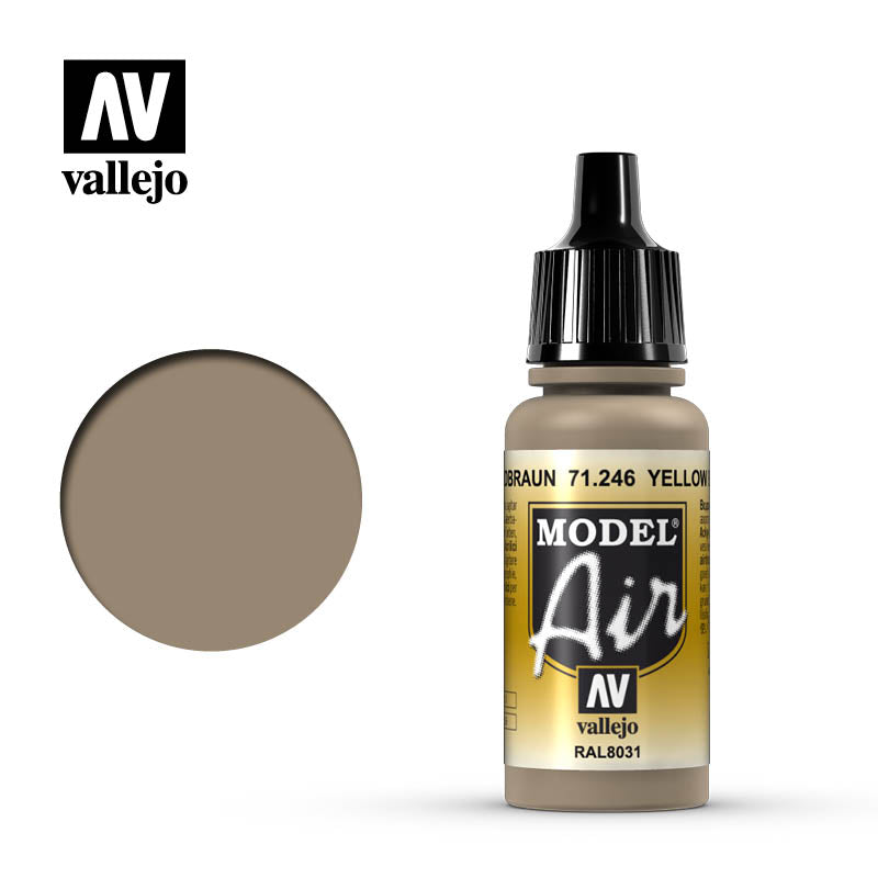 Vallejo Model Air Yellow Brown 17 ml