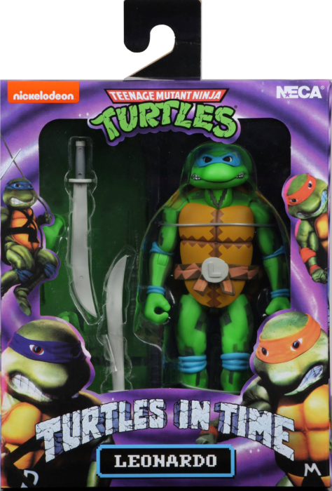 NECA TMNT Turtles in Time: Leonardo 7 Inch Action Figure