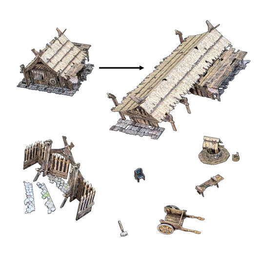 Battle Systems - Fantasy Wargames - Extended Range - Northern Settlement Accessories