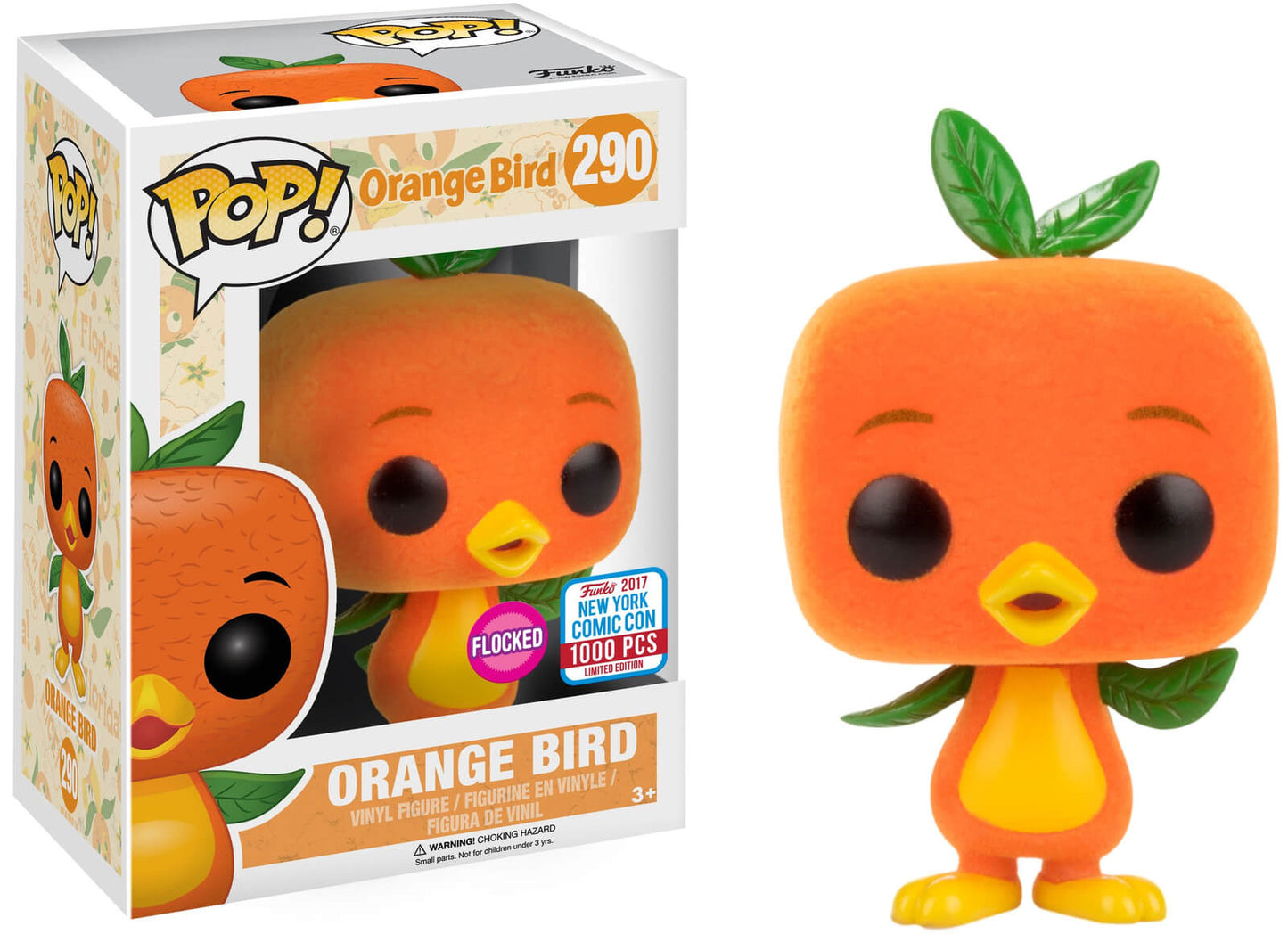 Orange Bird Flocked - Disney Park Exclusive New York Comic Con 2017 Exclusive - Ozzie Collectables