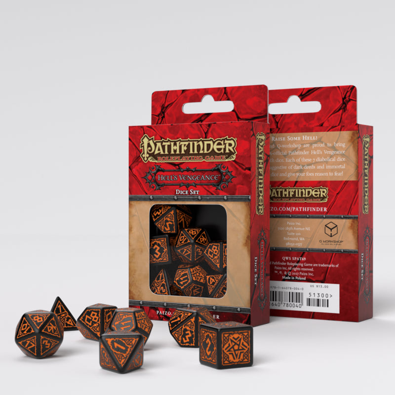 Q Workshop Pathfinder Hell'S Vengeance Dice Set 7