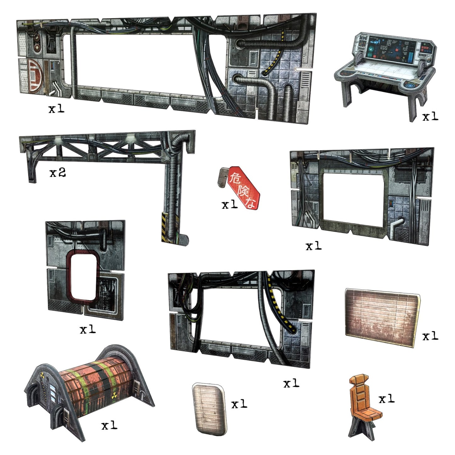 Battle Systems - Sci-Fi - Extended Range - Cyberpunk Girders and Accessories